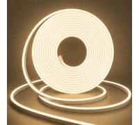 Bandeau LED COB 220V, 3 M Dimmable Bande LED Blanche Naturelle 4000K, IP65 Étanche Flexible Strip, Bandes à LED Strip Ruban avec Alimentation, pour DIY Chambre, Cuisine, Exterieur Maison Décoration