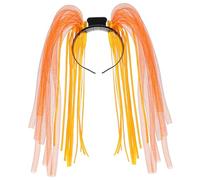 Bandeau LED Orange à Cheveux Flash Fête Halloween PP 2 Modes | Clip Facile les Cheveux, 6 et 9 Lumières de Chaque Côté, Interrupteur On/off, pour Soirées Couleur Aléatoire
