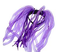 Bandeau LED pour cheveux de nouilles, alimenté par batterie, 3 modes, brille dans le pour Noël, Halloween, carnaval, fête, violet.