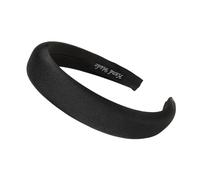 Bandeau léger élégant pour cheveux - Design rehaussé - Couleur unie - Large - Doux au toucher - Bandeau polyvalent - Noir