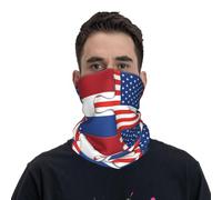 Bandeau Magique Amitié Entre Les Drapeaux des Pays-Bas, des Hollandais Et des États-Unis Ultra-Douce Chapeaux Demi-Visage Anti-Solaire Bandeaux pour Adulte Homme Ski