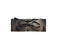 Bandeau magique avec nœud pour bébé imprimé runes nordiques boussole - Bandeau élastique super doux, adapté pour les nouveau-nés, les fêtes, les séances photo et le port quotidien