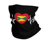Bandeau Magique Battements De Cœur À Grenade J'aime Le Drapeau en Forme De Cœur Anti-Solaire Bande De Cheveux Anti-UV Balaclava pour Cyclisme Vélo Homme