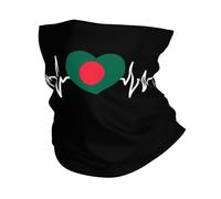 Bandeau Magique Battements De Cœur Bangladais J'aime Le Drapeau du Cœur Bangladais Élastique Bande De Cheveux Anti-Solaire Echarpe Gaiter pour Sports Adulte Extérieur