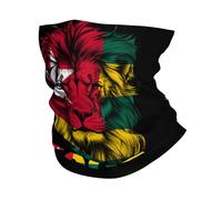 Bandeau Magique Drapeau du Togo avec Un Lion Drôle Tube Bandeaux Élastique Chapeaux Demi-Visage pour Yoga, Moto, Extérieur