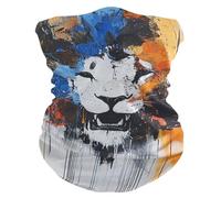 Bandeau Magique Lion Peint À La Main Séchage Rapide Écharpe Tube Multifonctionnel Headwrap pour Jogging Randonnée Vélo
