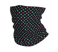 Bandeau Magique Neon Dot Grid Séchage Rapide Écharpe Demi-Visage Anti-UV Tube Bandeaux pour Sports Homme Jogging