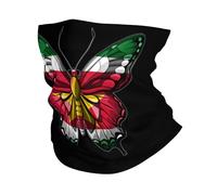 Bandeau Magique Papillon Suriname Drapeau Surinamais Séchage Rapide Cache-Col Anti-UV Écharpe Demi-Visage pour Vélo Sports Femme