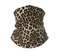 Bandeau Magique Polaire Imprimée Léopard Ultra-Douce Écharpe Tube Respirant Tube Bandeaux pour Homme Ski Jogging