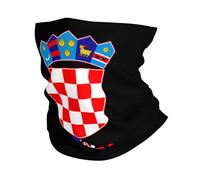 Bandeau Magique Texte De L'Emblème National De La Croatie en Croate Chapeaux Demi-Visage Élastique Protection du Visage pour Extérieur, Randonnée, Course À Pied