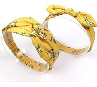 Bandeau Maman et Fille-Jaune KP18919