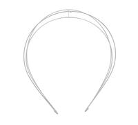 Bandeau Métallique Vintage à Trois Couches pour Mariée Élégante | Métal Argenté, Structure Élastique Confortable, Résiste à Casse et Déformation, pour Femmes et Filles