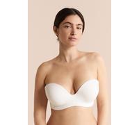 Bandeau microfibre bretelles amovibles, bonnet D - Pure Fit - 85C - Blanc - Femme - Etam