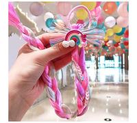 Bandeau Mignon enfants filles élastiques corde cheveux corde de caoutchouc braids accessoires de cheveux perruque queue de queue de chevelure sonnerie torsadeur tresse corde coiffeur Bandeau Cheveux F