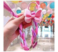 Bandeau Mignon enfants filles élastiques corde cheveux corde de caoutchouc braids accessoires de cheveux perruque queue de queue de chevelure sonnerie torsadeur tresse corde coiffeur Bandeau Cheveux F