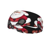 Bandeau mignon Père Noël sain sport décoratif mode sport absorbant la sueur, bonne élasticité, peut être utilisé en toutes saisons, les hommes et les femmes peuvent le porter. La largeur est de 38 cm.