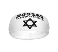 Bandeau Mossad « Ce n'est jamais Un Accident » - Bandeau de Sport Anti-Transpiration - Bandeau pour Cheveux Unisexe Adulte
