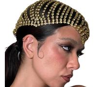 Bandeau multicouche pour femme - Style de personnalité - Accessoire de coiffure pour mariée et fête