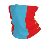Bandeau Multifonctionnel Bandana Cagoule Écharpe Coupe-Vent Tour De Cou Cache-Cou Fantaisie Aux Couleurs Du Drapeau Mongol Idéal Pour Le Cyclisme La Course À Pied Et La Randonnée