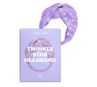 Bandeau nettoyant visage I DEW CARE - Twinkle Star | Violet avec motif toile Parfait pour le nettoyage du bain, le maquillage et le spa Design d