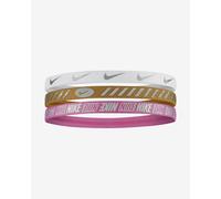 Bandeau Nike 3.0 Metallic blanc doré rose femme