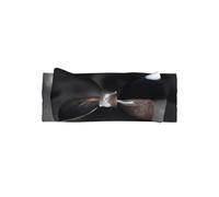 Bandeau noir mystère en forme de cœur avec nœud pour bébé et accessoire de cheveux doux pour nouveau-nés, tout-petits, enfants.