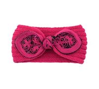 Bandeau noué brodé, bandeau épais, turban élastique au crochet, cache-oreilles, foulard for adultes, accessoires for cheveux d'hiver(Color-10)