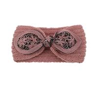 Bandeau noué brodé, bandeau épais, turban élastique au crochet, cache-oreilles, foulard for adultes, accessoires for cheveux d'hiver(Color-9)