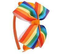 Bandeau nœud papillon pour enfants et filles - Arc-en-ciel - Pour festival, musique, fête, réunion - Arc-en-ciel