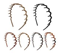 Bandeau Ondulé Lot De 6 Bandeaux Peigne Antidérapants Tendance Slick-Back