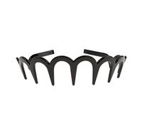 Bandeau ondulé unisexe avec dents longues, bandeau en métal ondulé à ressort pour le sport et la mode, 1 pièce, cerceau