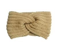 Bandeau Oreille Femme 1 PC Vintage Knitted Twisted Hairband, Warm And Stylish For Autumn And Winter, Perfect For Daily Street Wear(Light Camel)