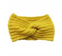 Bandeau Oreille Femme 1 PC Vintage Knitted Twisted Hairband, Warm And Stylish For Autumn And Winter, Perfect For Daily Street Wear(Yellow)