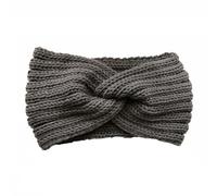 Bandeau Oreille Femme 1 PC Vintage Knitted Twisted Hairband, Warm And Stylish For Autumn And Winter, Perfect For Daily Street Wear(Light Grey)