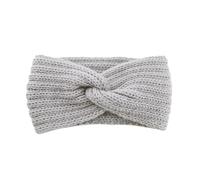 Bandeau Oreille Femme 1 PC Vintage Knitted Twisted Hairband, Warm And Stylish For Autumn And Winter, Perfect For Daily Street Wear(Silvery Gray)