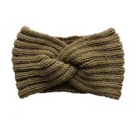 Bandeau Oreille Femme 1 PC Vintage Knitted Twisted Hairband, Warm And Stylish For Autumn And Winter, Perfect For Daily Street Wear(Khaki)