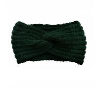 Bandeau Oreille Femme 1 PC Vintage Knitted Twisted Hairband, Warm And Stylish For Autumn And Winter, Perfect For Daily Street Wear(Dark Green)