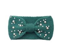 Bandeau Oreille Femme Pearl Bow Knitted Headbands Winter Ear Warmer Cross Headwrap Turban Wide Brim Headwear For Women Girls Hair Accessories(Color 10)