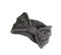 Bandeau Oreille Femme Winter Knitted Headbands Plush Head Bands Women Warm Ear Warmer Cross Knot Turban Headwear Hair Band Accessories(Color 2)