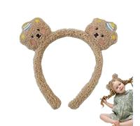 Bandeau oreilles d’ours, bandeau de beauté,Bandeau de maquillage en peluche mignon - Accessoires pour cheveux, fournitures de couvre-chef doux et confortables, cerceau pour cheveux en peluche