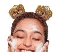 Bandeau oreilles d’ours, bandeau de beauté,Bandeau de maquillage en peluche mignon | Accessoires pour cheveux, fournitures de couvre-chef doux et confortables, cerceau pour cheveux en peluche