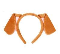 Bandeau oreilles de chien en peluche marron, bandeau oreilles de chiot pour fêtes costumées et accessoires photo, taille unique réglable