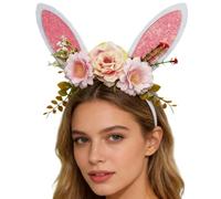 Bandeau Oreilles De Lapin De Pâques Estampado de Palmera al Atardecer