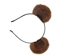 Bandeau Oreilles D'ours - 7,87x6,69 Pouces Drôle Cosplay Mignon Flou | Bandeau Mobile De Soins Mignons | Oreilles D'ours Réalistes Pour Enfantss, Adolescents, Femmes, Vacances, Noël, Anniversaire, Fêt