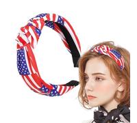 Bandeau patriotique pour femme, bandeau drapeau américain | Cercle de cheveux patriotique du 4 juillet | Ornements colorés pour cheveux du Memorial Day, accessoire de cheveux doux pour le yoga, a