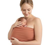 Bandeau Peau à Peau pour Nouveau-Nés - Support Kangourou - Qualité Bio, Couleur Beige, Taille XL