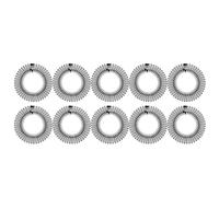 Bandeau Peigne Extensible Circulaire Noir Abs Lot de 10 pour Cheveux | 10 Pièces, Maintien des Mèches en Place, Taille Adaptable à Divers Tours de Tête