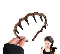 Bandeau peigne volumineux avec dents antidérapantes - bandeaux vintage à crâne élevé pour femmes, accessoires de mode de style Hepburn rétro, conception confortable sans pression (# 05-3 pièces)