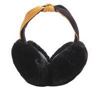 bandeau pliable style bohème, cache-oreilles chauds en imitation poils de lapin