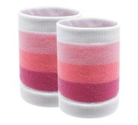 Bandeau Poignet Sport Absorbant, Bracelet Poignet en Coton Doux, pour Gym Tennis Course Basket-Ball (Rose)